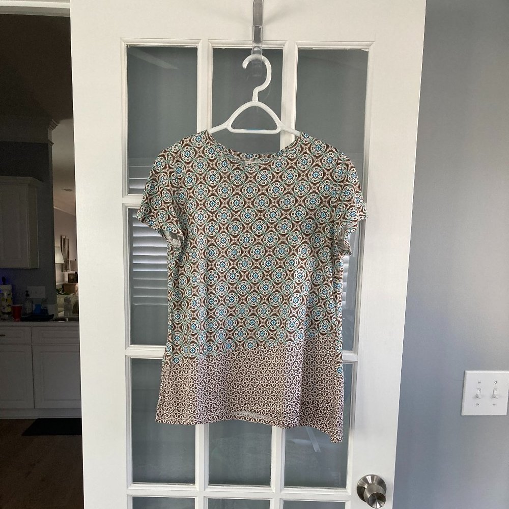 J.Jill Cap-Sleeve Top